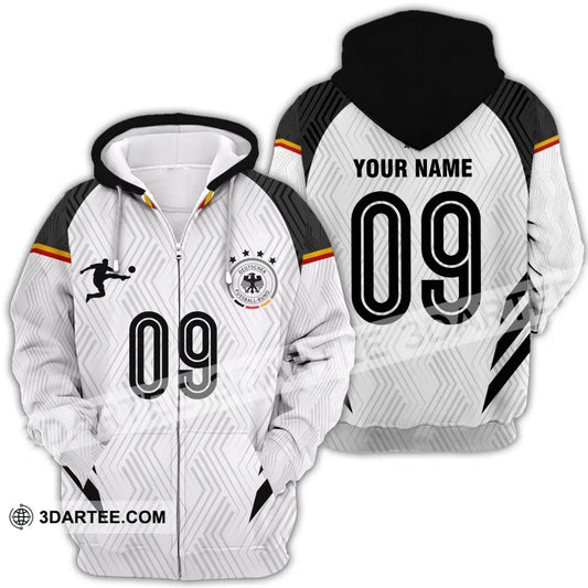 Unisex Shirt - Custom Name And Number Euro 2024 Germany Zipper Hoodie / S T-Shirt