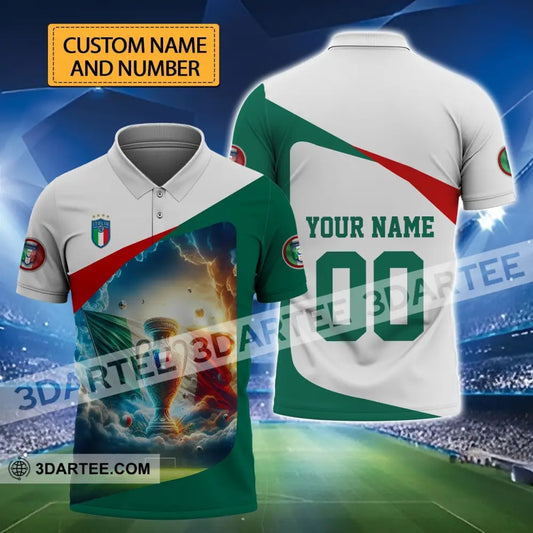 Unisex Shirt - Custom Name And Number Euro 2024 Italy Cup T-Shirt