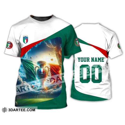 Unisex Shirt - Custom Name And Number Euro 2024 Italy Cup T-Shirt / S T-Shirt