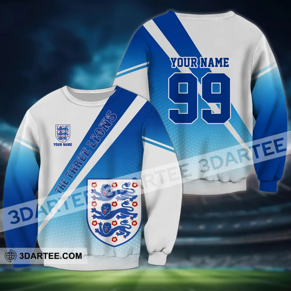 Unisex Shirt - Custom Name And Number Euro 2024 National Team England Long Sleeve / S T-Shirt