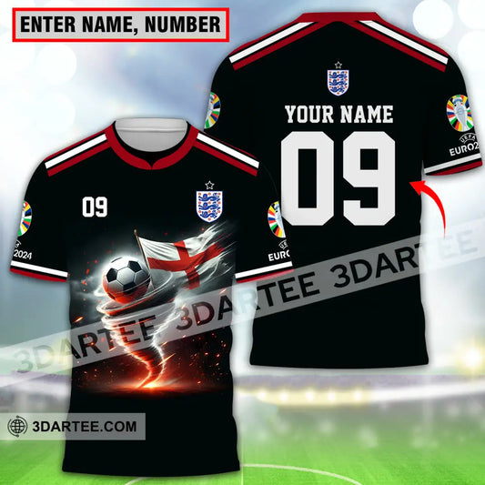 Unisex Shirt - Custom Name And Number Euro 2024 National Team England T-Shirt