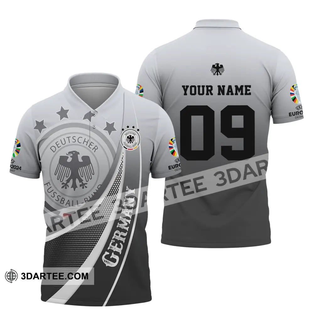 Unisex Shirt - Custom Name And Number Euro 2024 National Team Germany Deutsche Polo / S T-Shirt