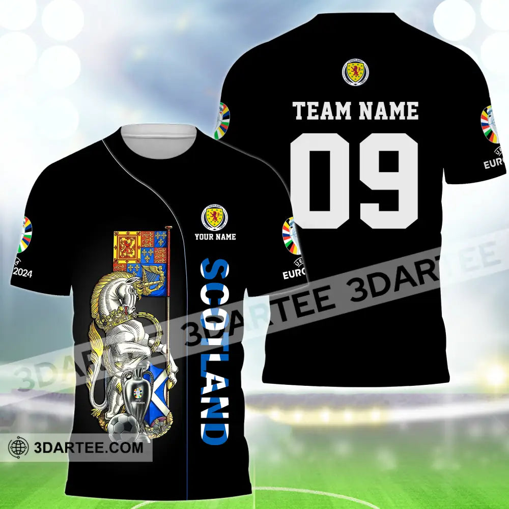 Unisex Shirt - Custom Name And Number Euro 2024 National Team Scotland T-Shirt / S T-Shirt