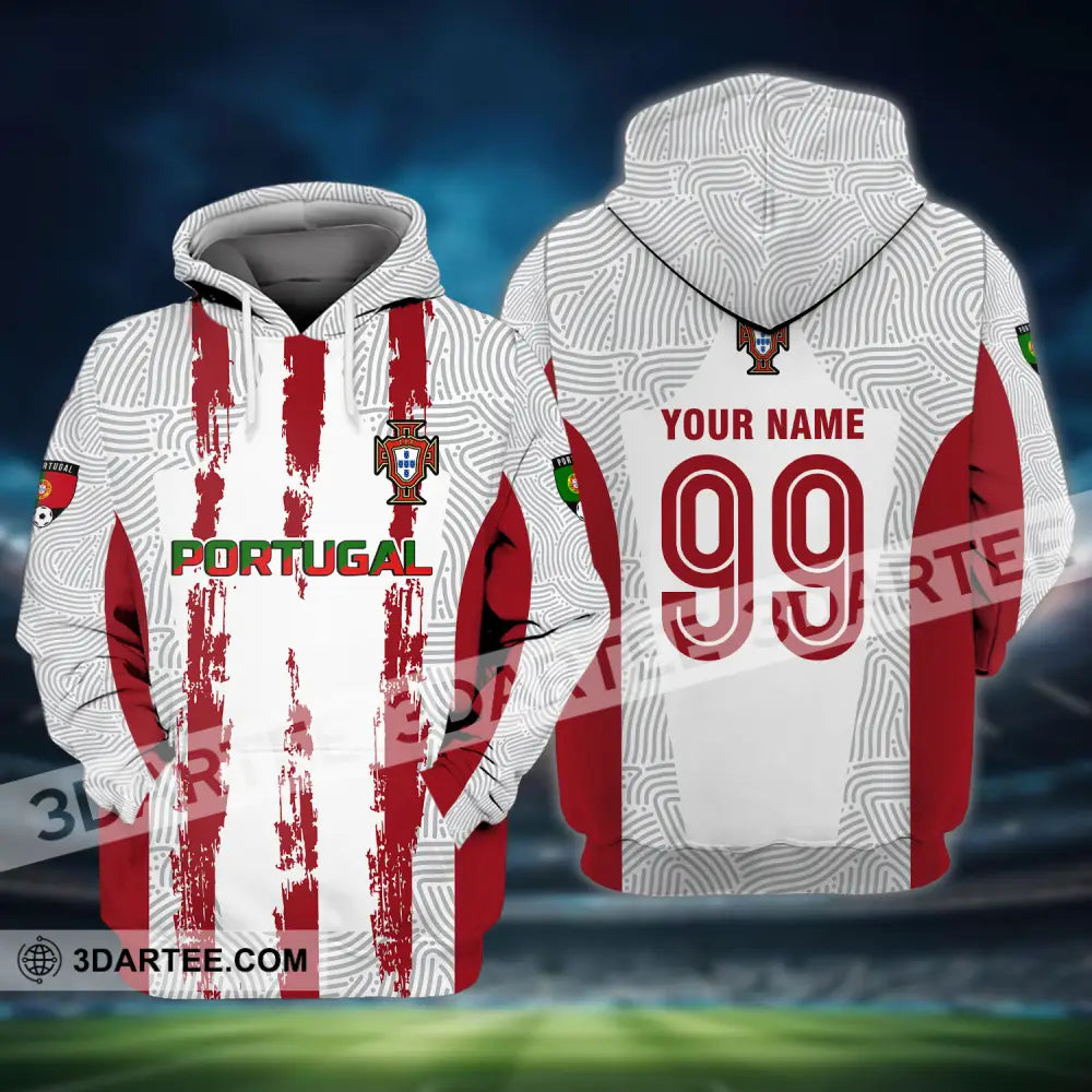 Unisex Shirt - Custom Name And Number Euro 2024 Portugal National Team Hoodie / S T-Shirt