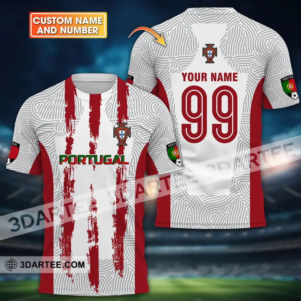 Unisex Shirt - Custom Name And Number Euro 2024 Portugal National Team T-Shirt