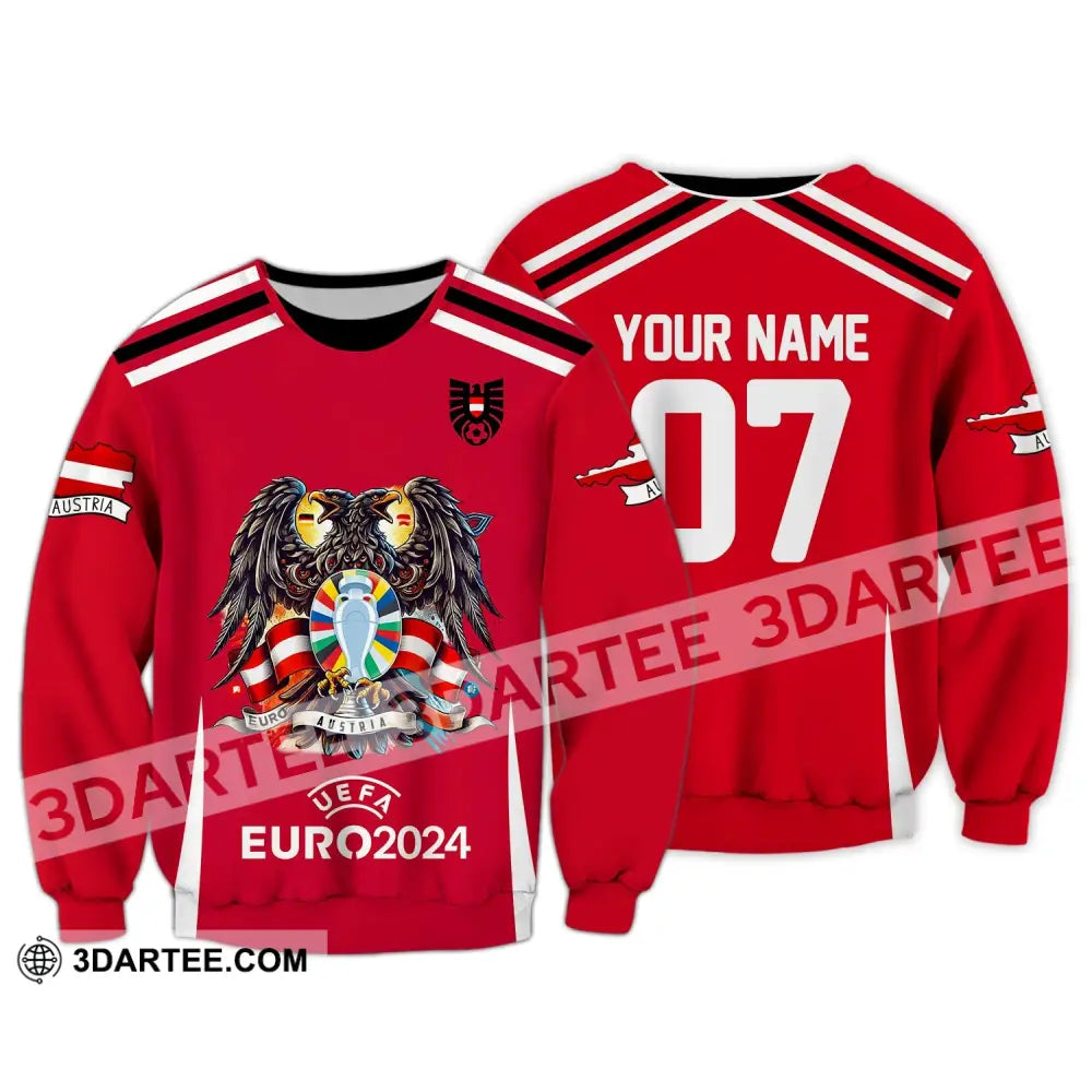 Unisex Shirt - Custom Name And Number Euro 2024 Sport Australia National Team Long Sleeve / S