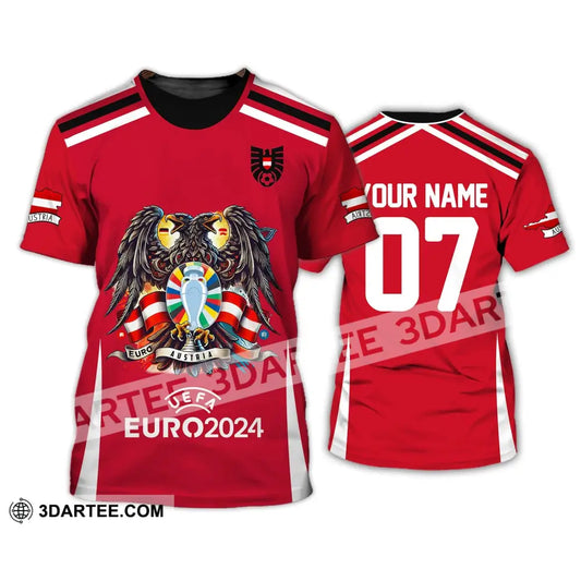 Unisex Shirt - Custom Name And Number Euro 2024 Sport Australia National Team T-Shirt / S T-Shirt