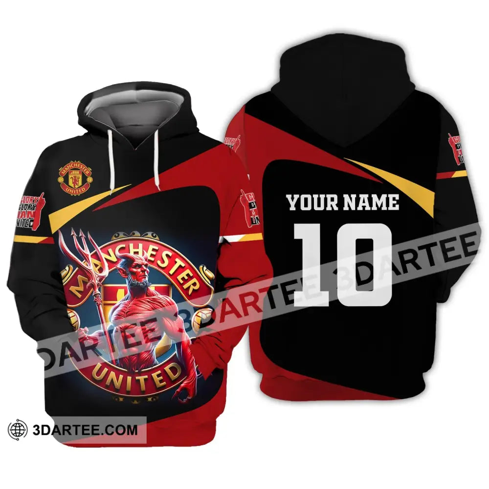 Unisex Shirt Custom Name And Number Football Euro 2024 Manchester United Polo Long Sleeve Hoodie /