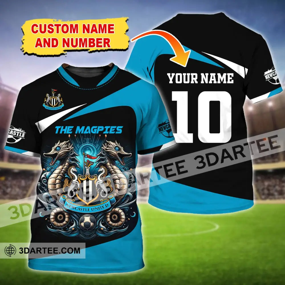 Unisex Shirt Custom Name And Number Football Euro 2024 Newcastle United Polo Long Sleeve T-Shirt