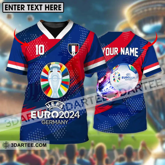 Unisex Shirt - Custom Name And Number France National Team Euro 2024 T-Shirt