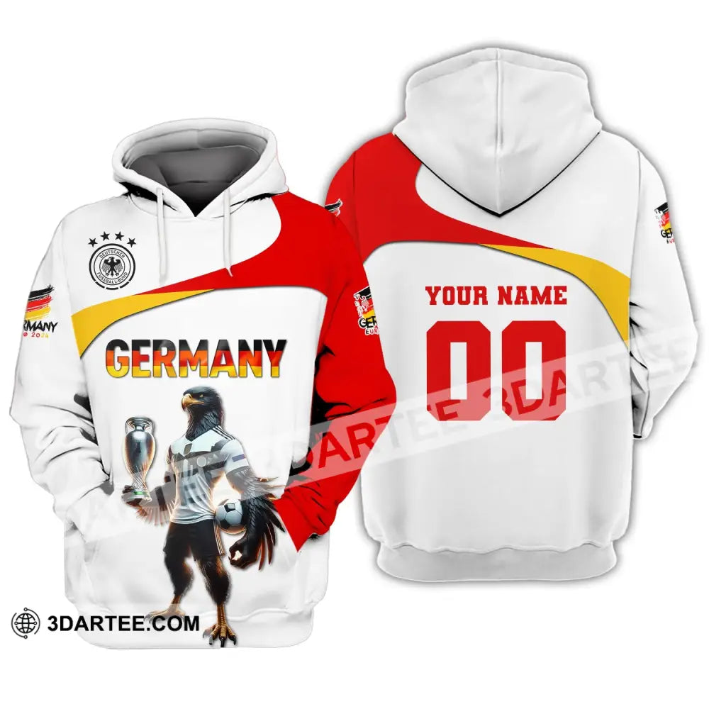 Unisex Shirt Custom Name And Number Germany Euro 2024 Football Polo Long Sleeve Hoodie / S T-Shirt