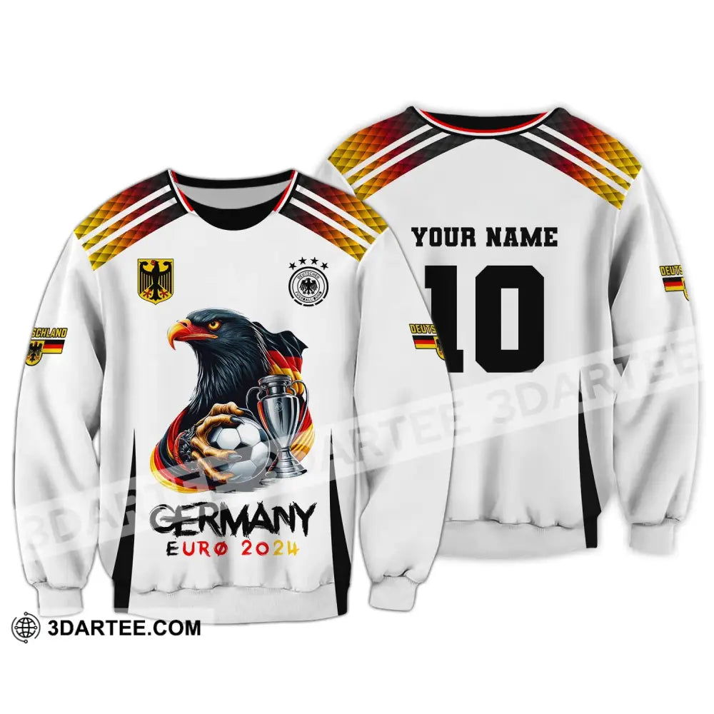 Unisex Shirt Custom Name And Number Germany Euro 2024 Football Polo Long Sleeve / S T-Shirt