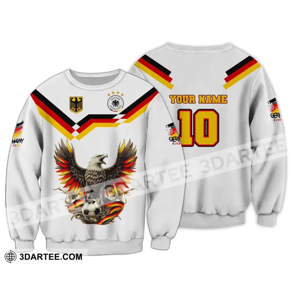 Unisex Shirt Custom Name And Number Germany Euro 2024 Football Polo Long Sleeve / S T-Shirt