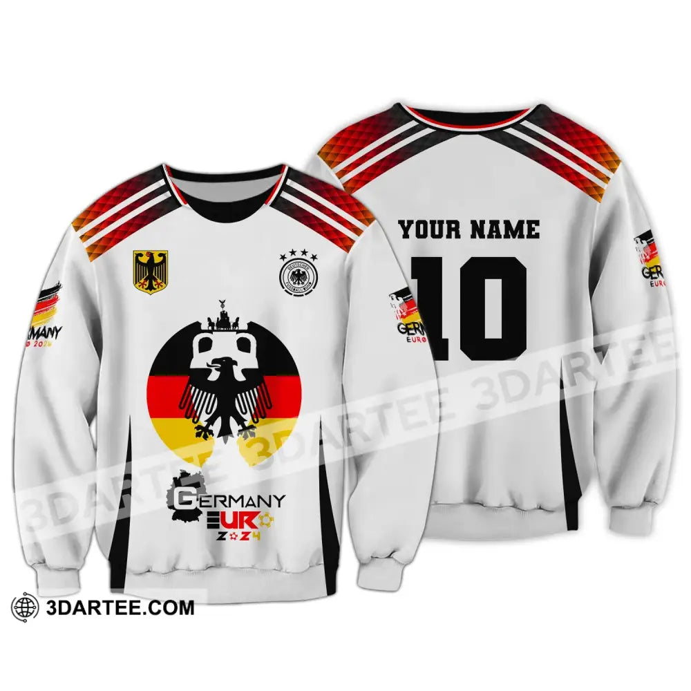 Unisex Shirt Custom Name And Number Germany Euro 2024 Football Polo Long Sleeve / S T-Shirt