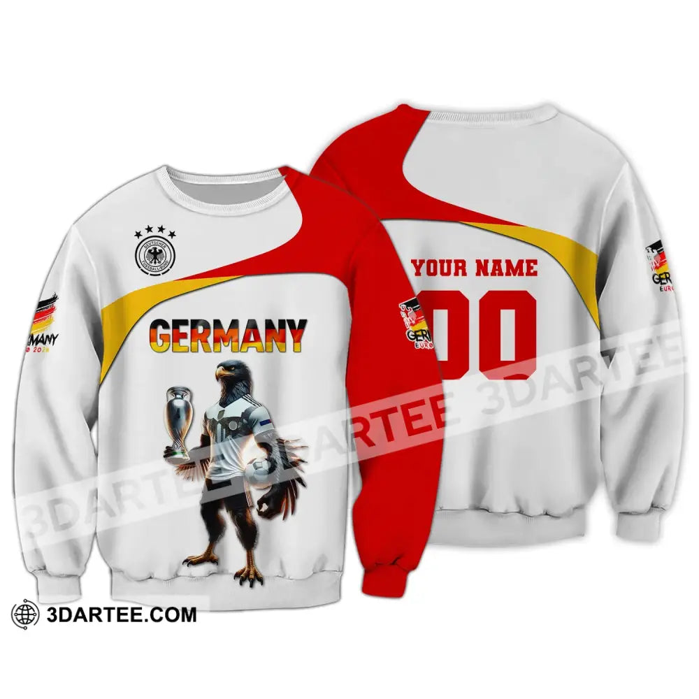 Unisex Shirt Custom Name And Number Germany Euro 2024 Football Polo Long Sleeve / S T-Shirt