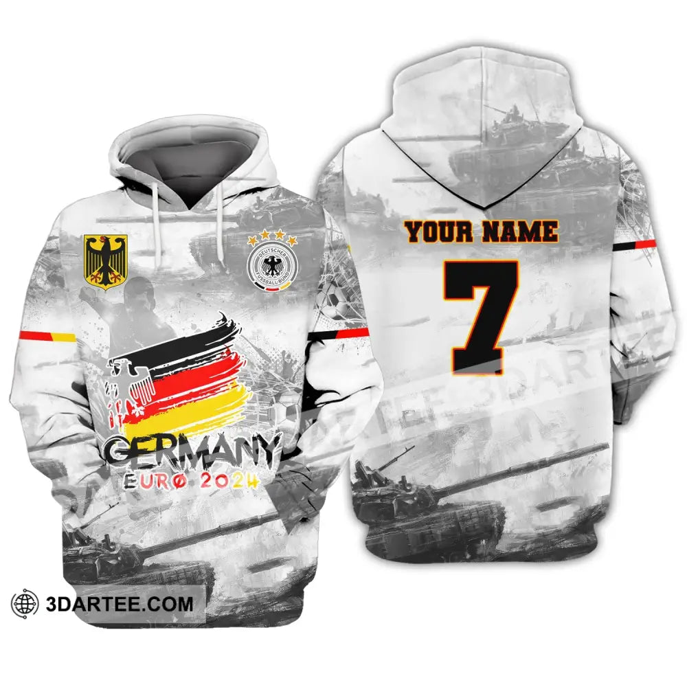 Unisex Shirt Custom Name And Number Germany Euro 2024 Football Polo Long Sleeve / S T-Shirt