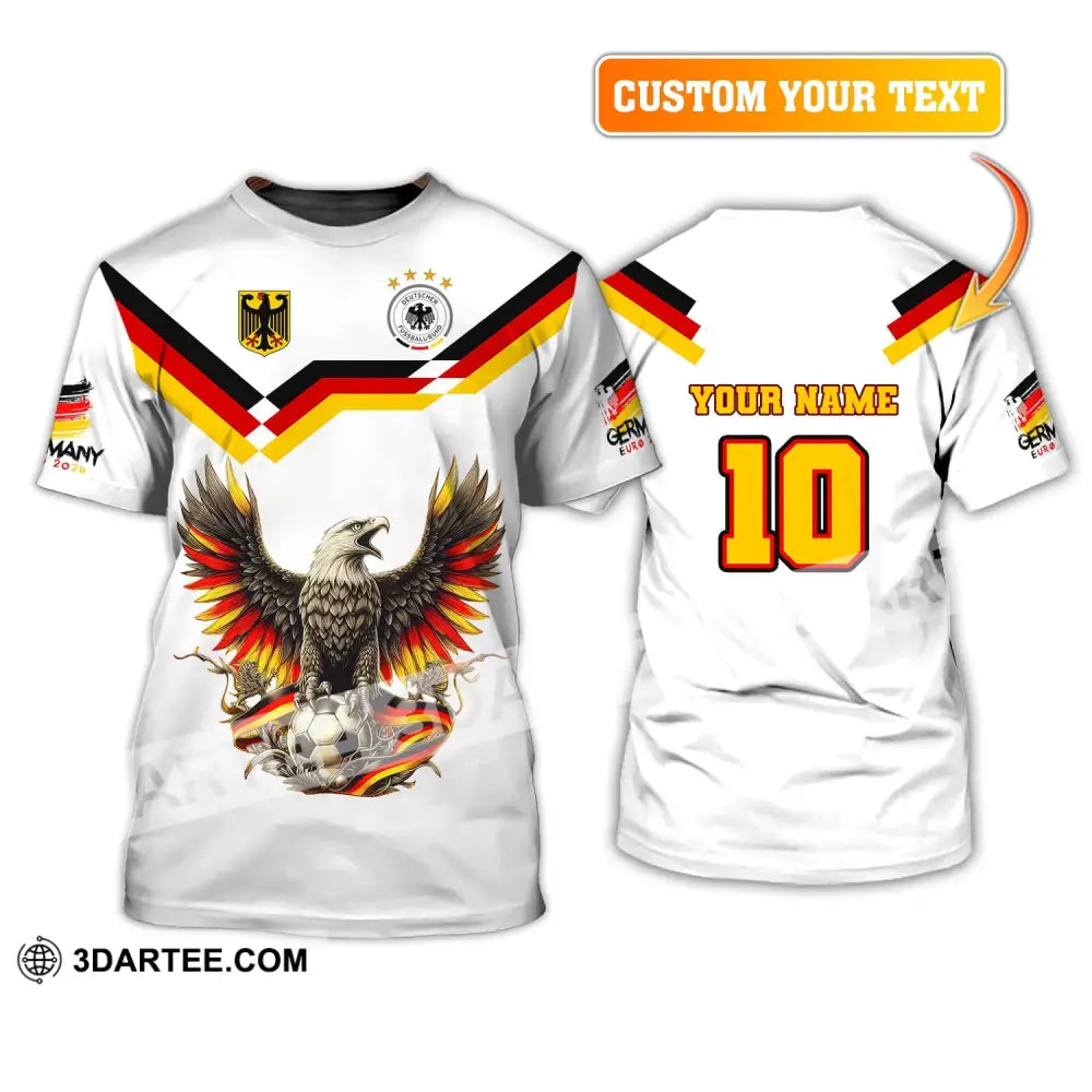 Unisex Shirt Custom Name And Number Germany Euro 2024 Football Polo Long Sleeve T-Shirt