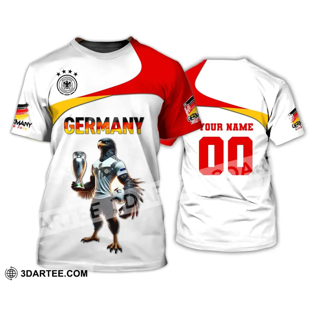 Unisex Shirt Custom Name And Number Germany Euro 2024 Football Polo Long Sleeve T-Shirt / S