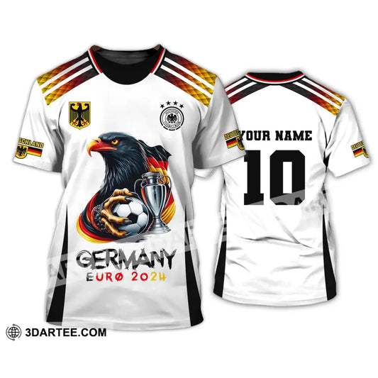 Unisex Shirt Custom Name And Number Germany Euro 2024 Football Polo Long Sleeve T-Shirt / S