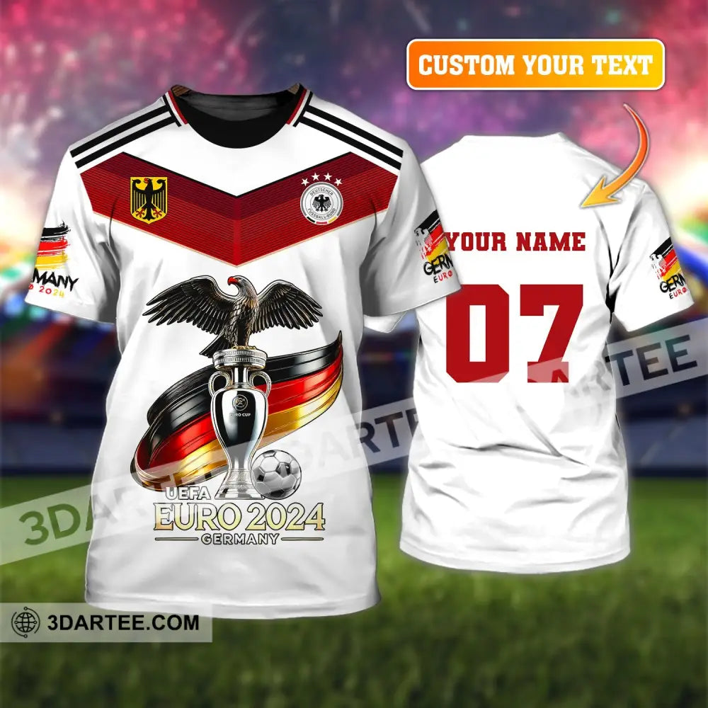 Unisex Shirt Custom Name And Number Germany Euro 2024 Football Uefa Polo Long Sleeve T-Shirt