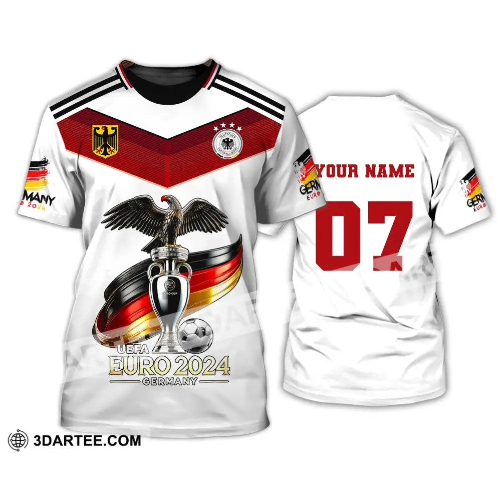 Unisex Shirt Custom Name And Number Germany Euro 2024 Football Uefa Polo Long Sleeve T-Shirt / S