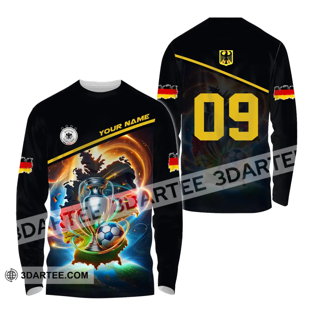 Unisex Shirt - Custom Name And Number Germany Euro 2024 National Team Cup Of Long Sleeve / S T-Shirt