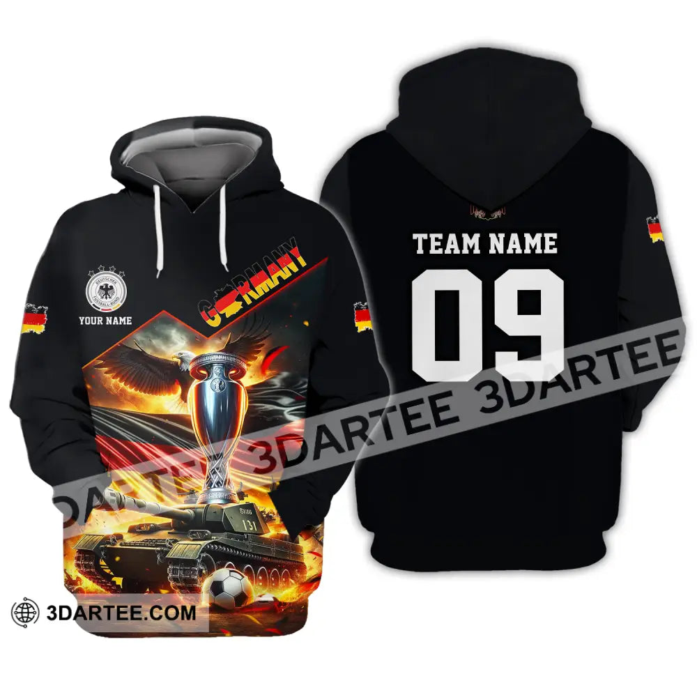 Unisex Shirt - Custom Name And Number Germany Euro 2024 National Team German Tanks Hoodie / S