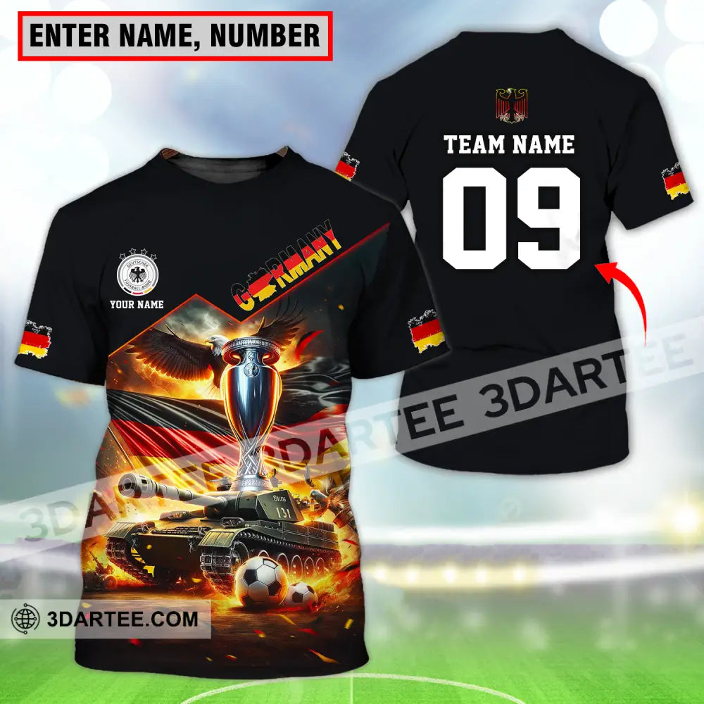 Unisex Shirt - Custom Name And Number Germany Euro 2024 National Team German Tanks T-Shirt