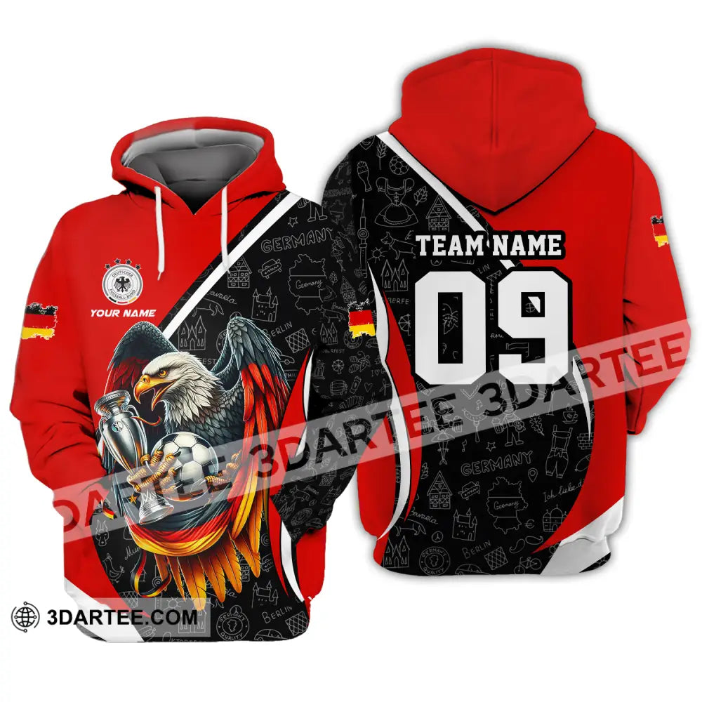 Unisex Shirt - Custom Name And Number Germany Euro 2024 National Team Hoodie / S T-Shirt