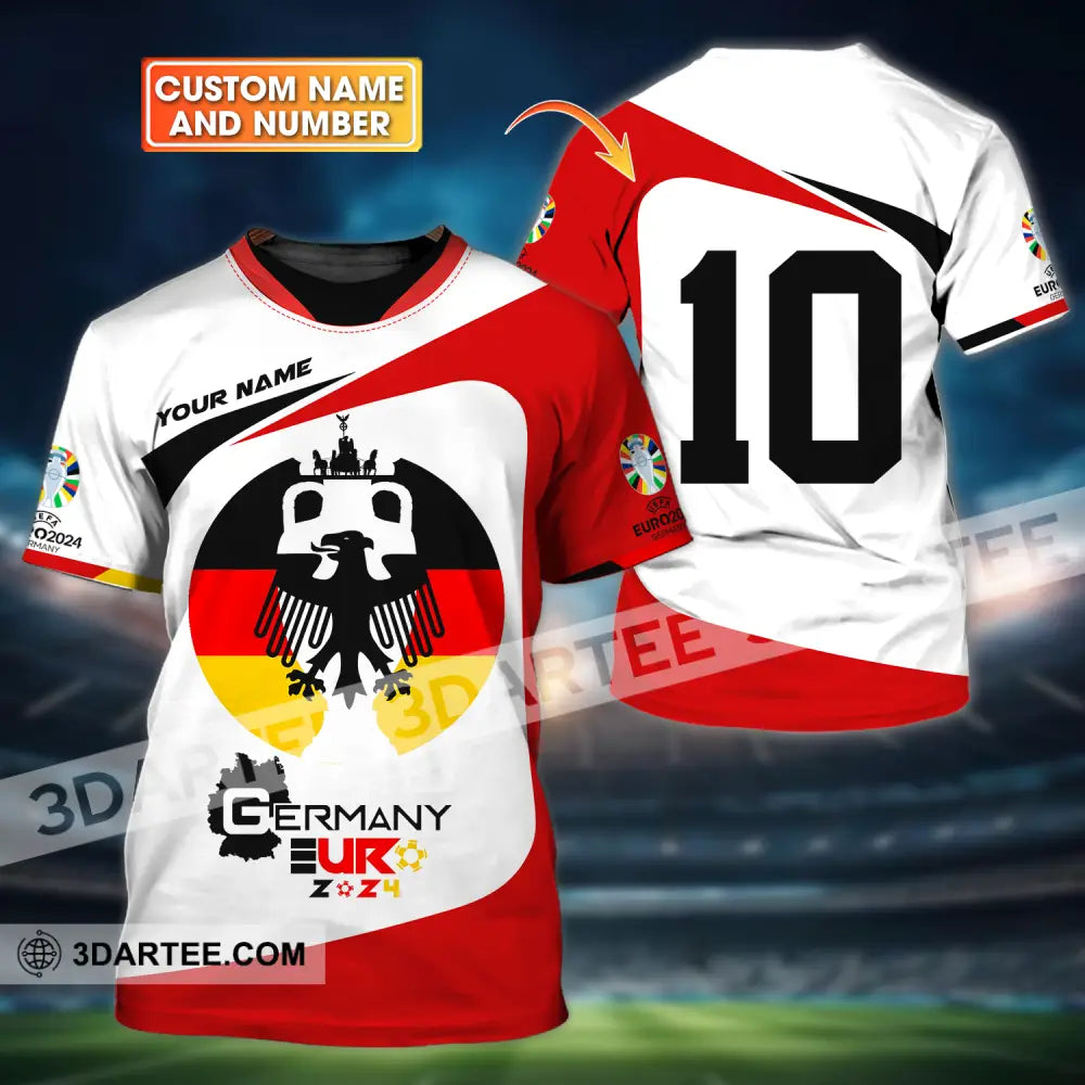 Unisex Shirt - Custom Name And Number Germany Euro 2024 T-Shirt