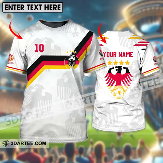 Unisex Shirt - Custom Name And Number Germany Euro 2024 White Color T-Shirt