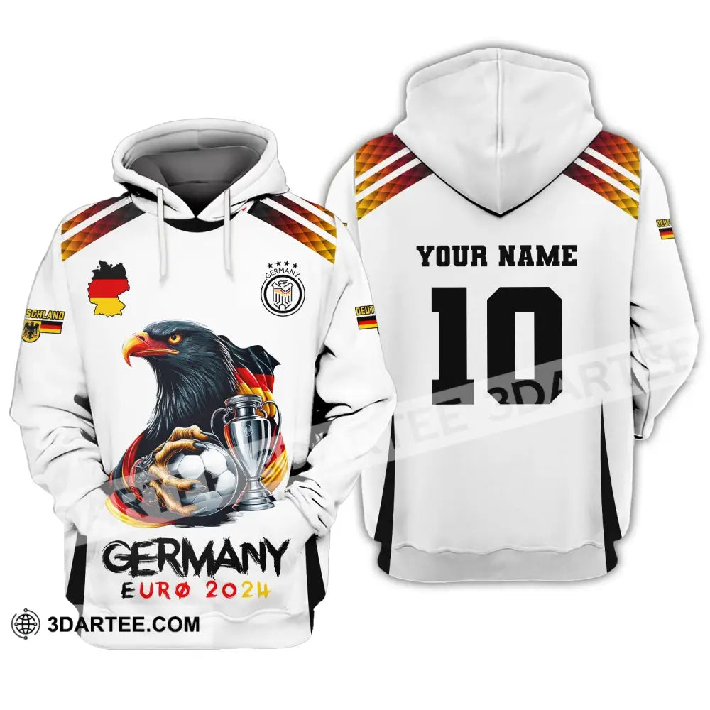 Unisex Shirt Custom Name And Number Germany Football Euro 2024 Polo Long Sleeve Hoodie / S T-Shirt