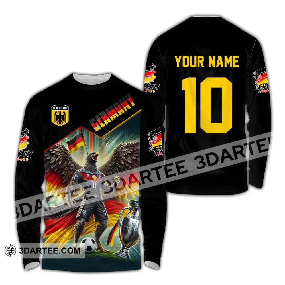 Unisex Shirt Custom Name And Number Germany Football Polo Long Sleeve / S T-Shirt