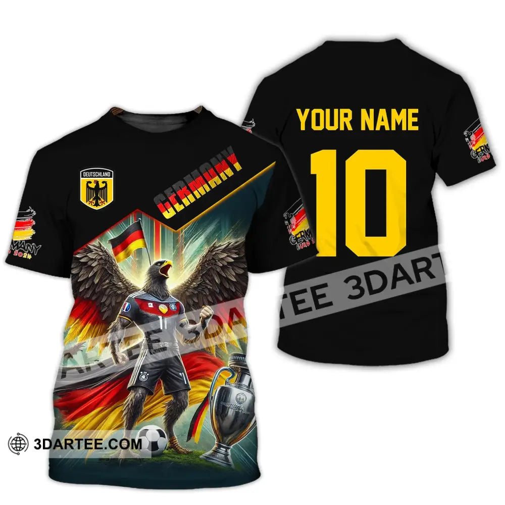 Unisex Shirt Custom Name And Number Germany Football Polo Long Sleeve T-Shirt / S