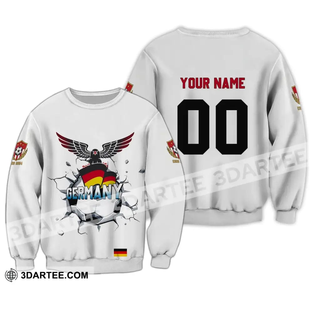 Unisex Shirt - Custom Name And Number Germany National Team Euro 2024 Long Sleeve / S T-Shirt