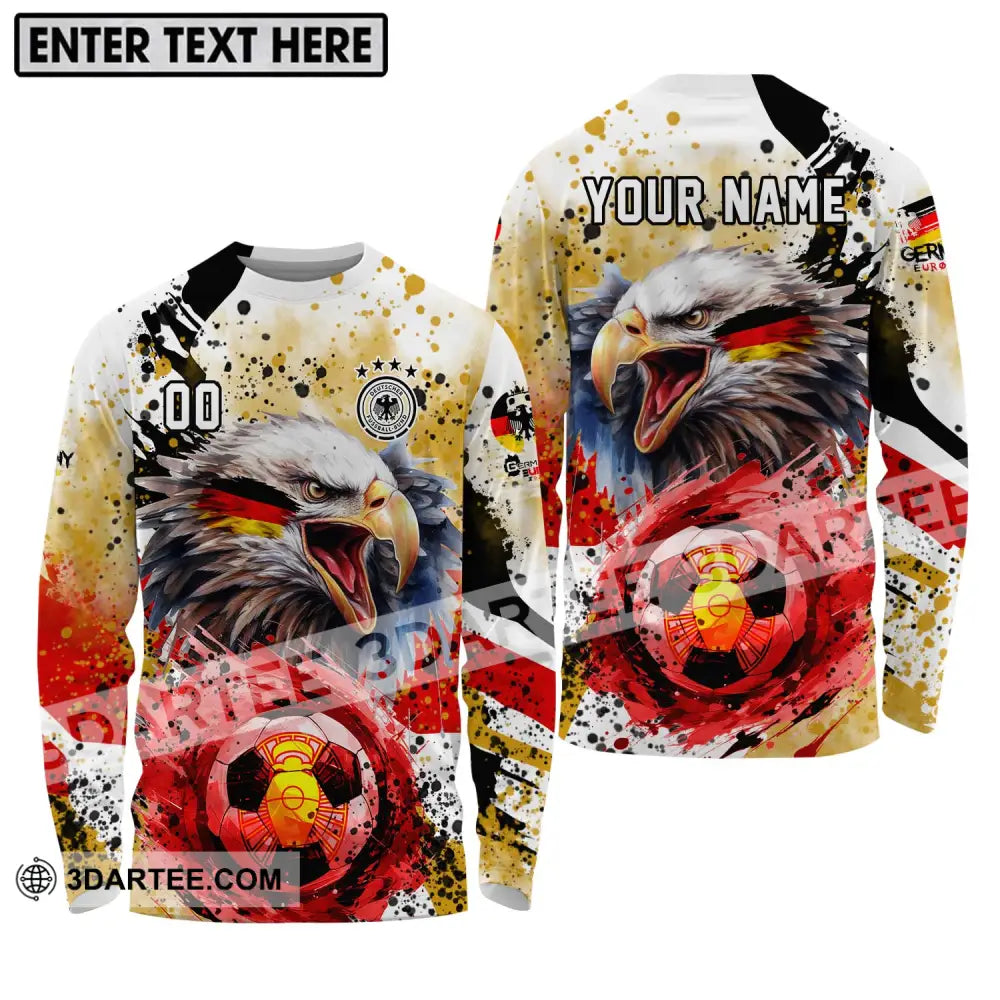 Unisex Shirt - Custom Name And Number Germany National Team Euro 2024 Long Sleeve / S T-Shirt