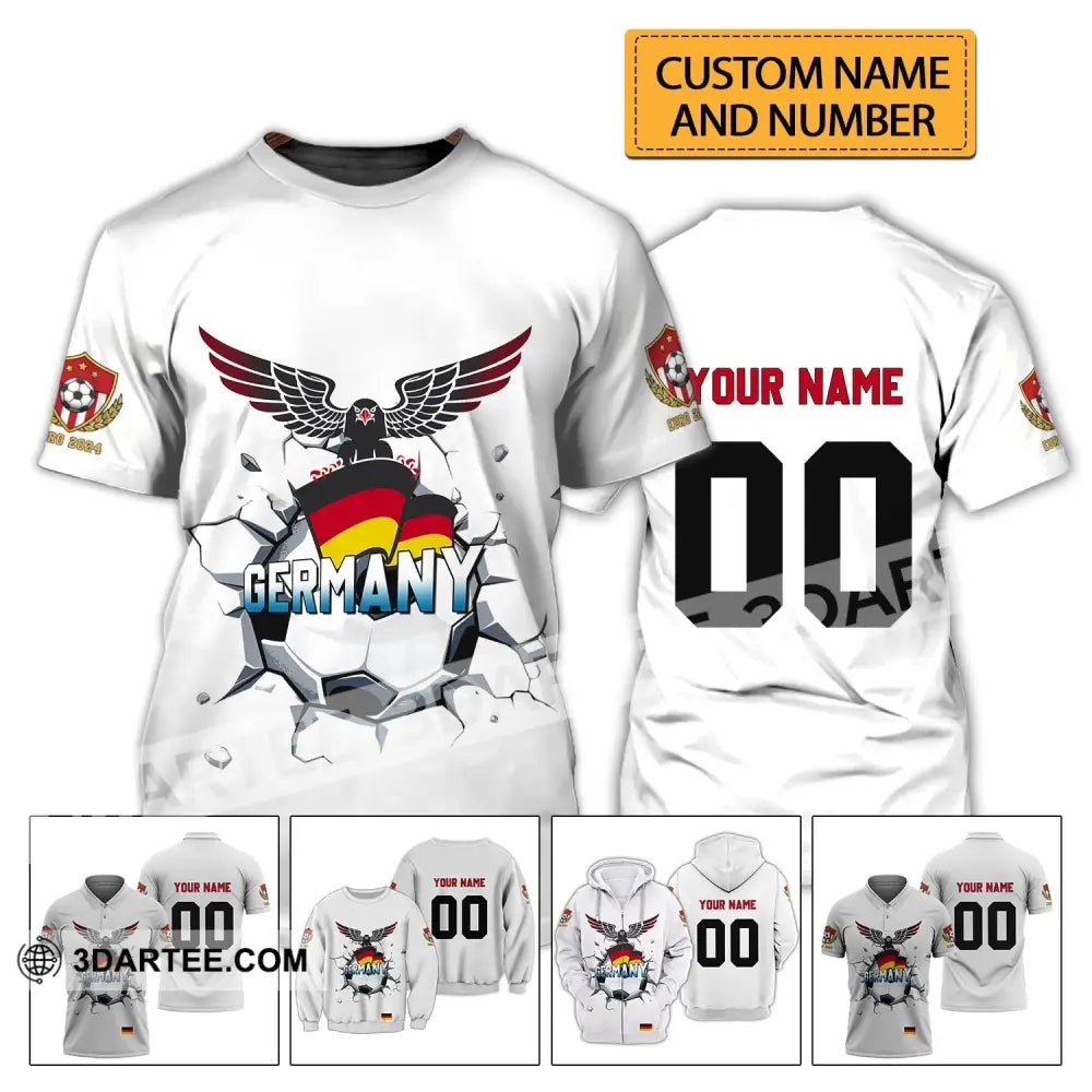 Unisex Shirt - Custom Name And Number Germany National Team Euro 2024 T-Shirt