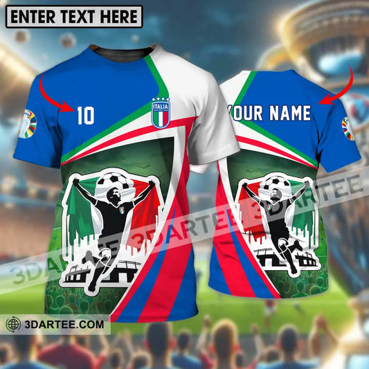 Unisex Shirt - Custom Name And Number Italy Euro 2024 National Team T-Shirt