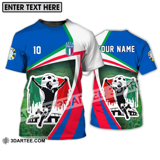 Unisex Shirt - Custom Name And Number Italy Euro 2024 National Team T-Shirt / S T-Shirt