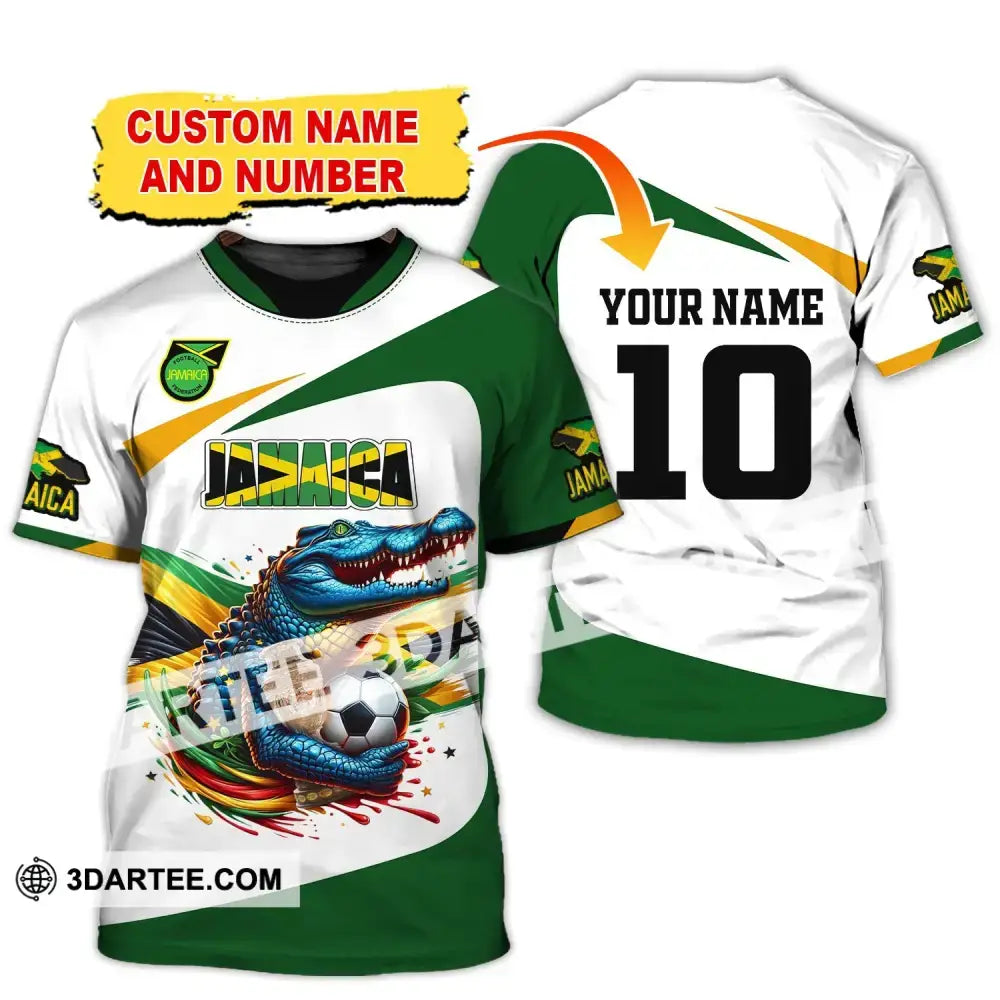 Unisex Shirt Custom Name And Number Jamaica Football Polo Euro 2024 Hoodie Long Sleeve T-Shirt