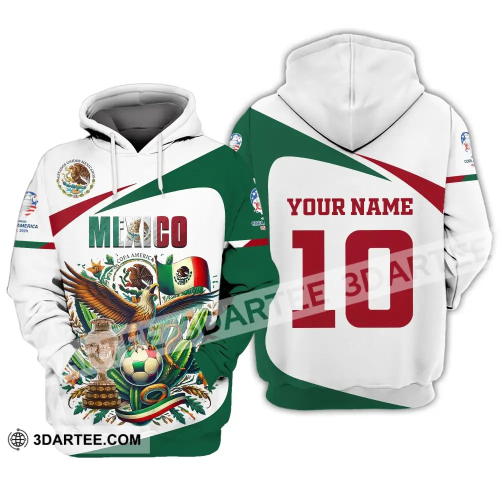 Unisex Shirt Custom Name And Number Mexico Football Polo Long Sleeve Hoodie / S T-Shirt