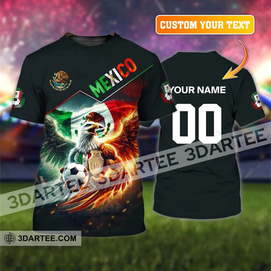 Unisex Shirt Custom Name And Number Mexico Football T-Shirt Euro 2024 Polo Long Sleeve