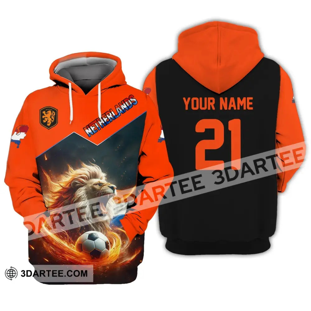 Unisex Shirt - Custom Name And Number National Team Netherlands Hoodie / S T-Shirt