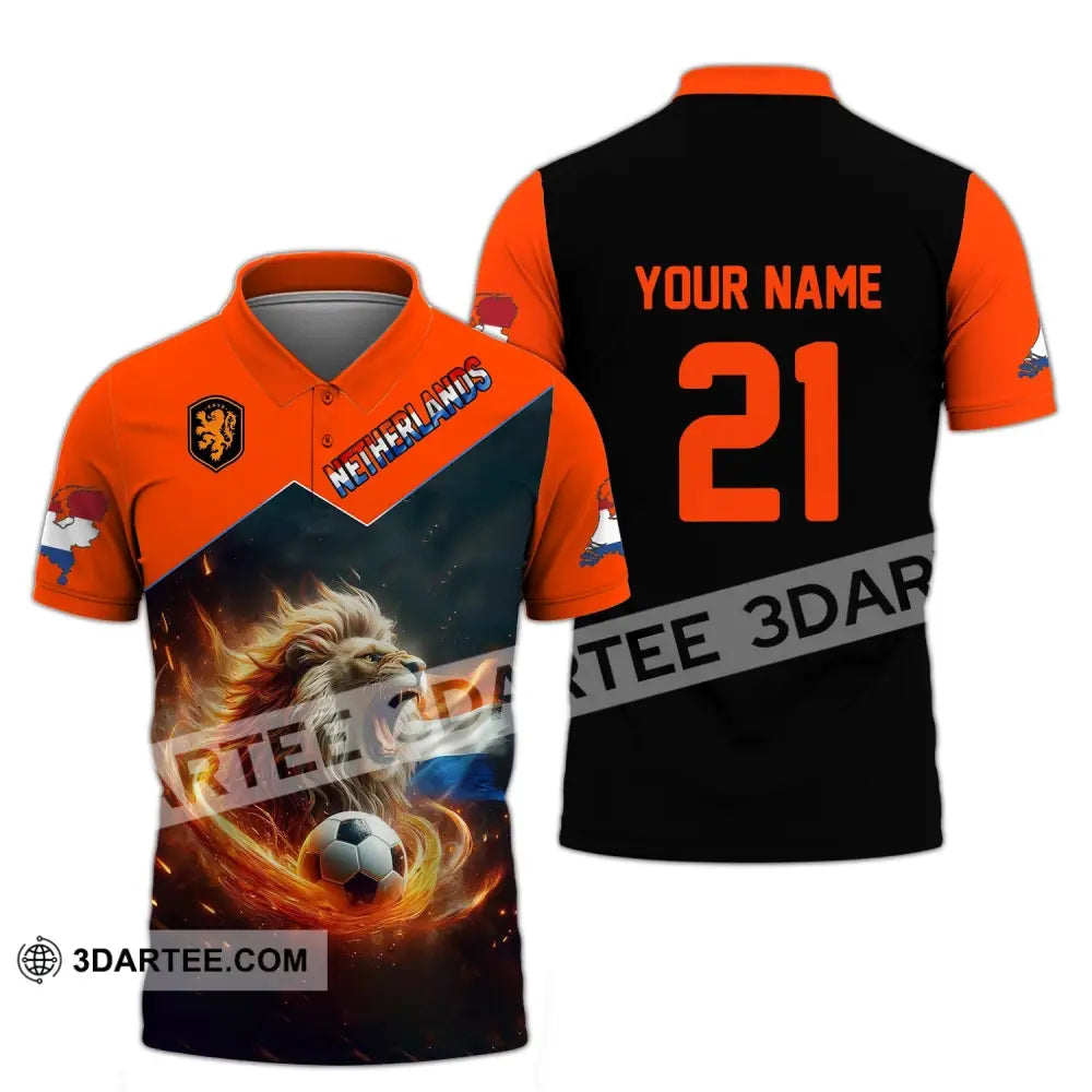 Unisex Shirt - Custom Name And Number National Team Netherlands Polo / S T-Shirt