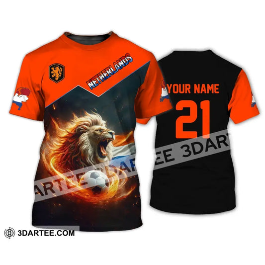 Unisex Shirt - Custom Name And Number National Team Netherlands T-Shirt / S T-Shirt