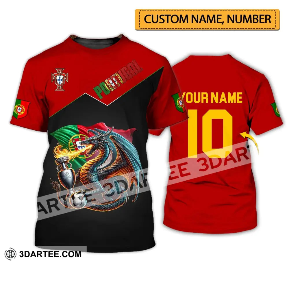 Unisex Shirt - Custom Name And Number National Team Sport Portugal T-Shirt