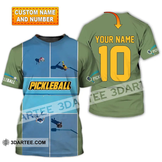 Unisex Shirt Custom Name And Number Pickleball T-Shirt For Club Gift Players T-Shirt