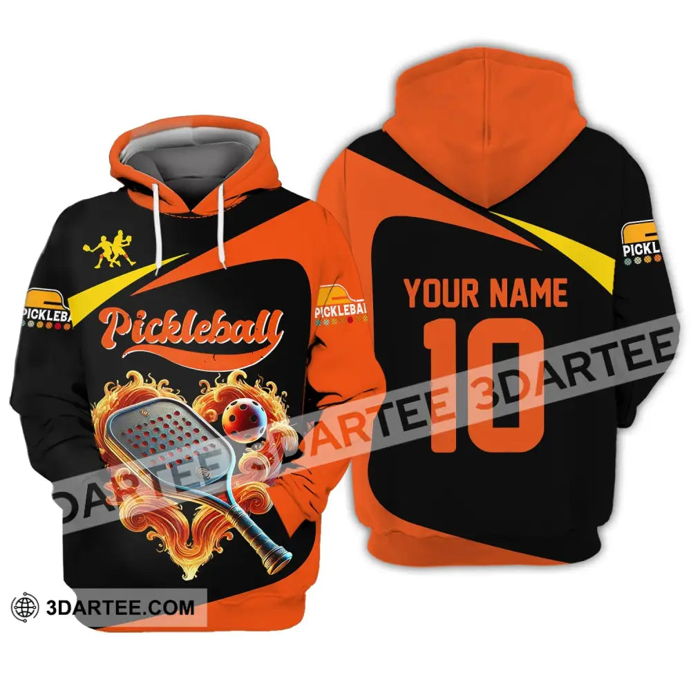 Unisex Shirt Custom Name And Number Pickleball T-Shirt For Club Gift Players Hoodie / S T-Shirt