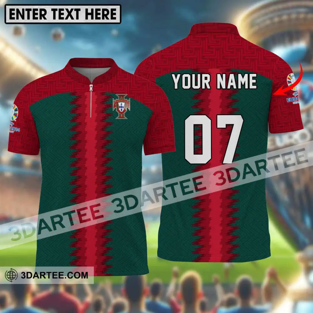 Unisex Shirt - Custom Name And Number Portugal Team T-Shirt