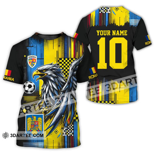 Unisex Shirt - Custom Name And Number Romania Enhance T-Shirt / S T-Shirt